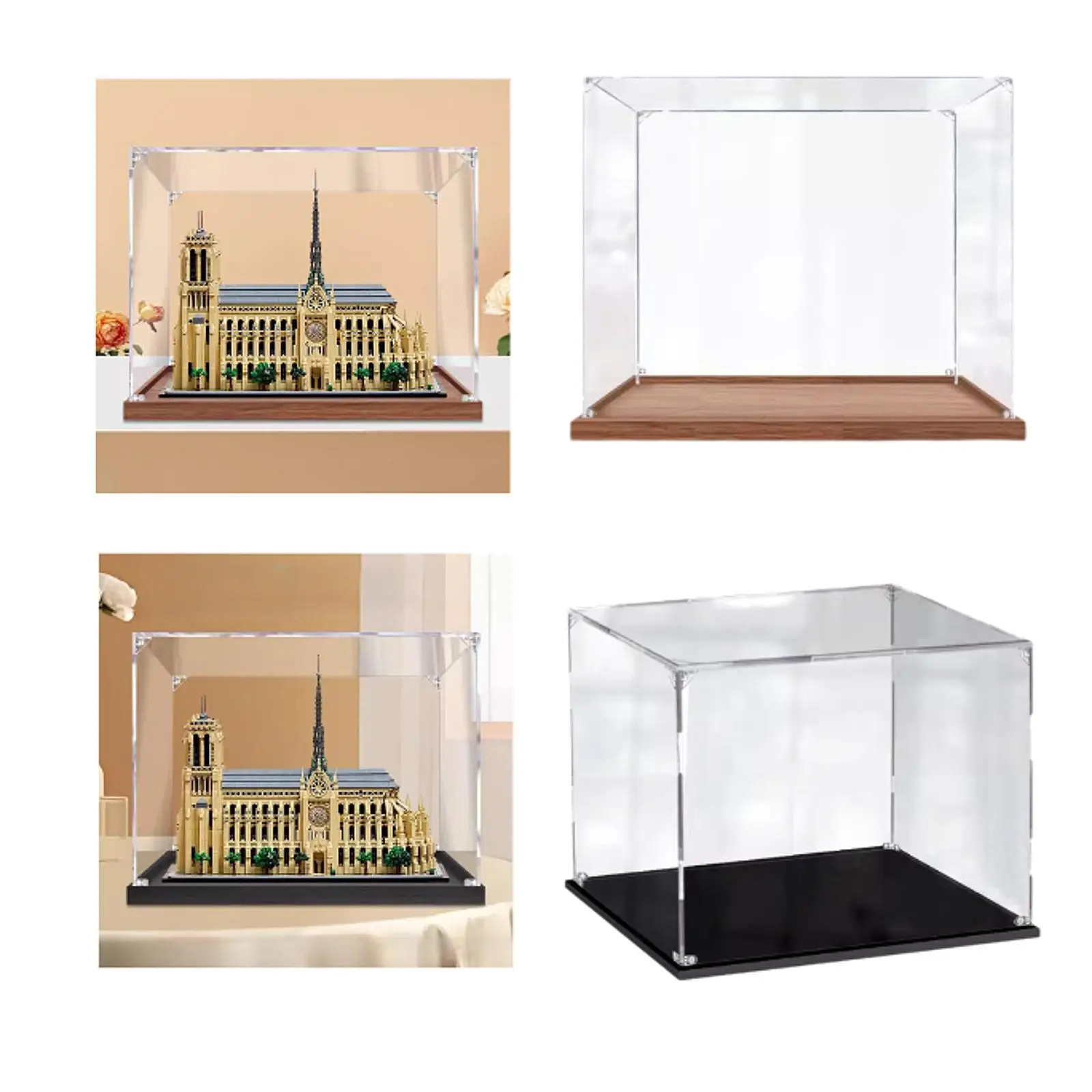 Acrylic Display Case Handicrafts Storage Shelf Display Case for Collectibles for Action Figures Souvenirs Dolls Statue Cosmetics