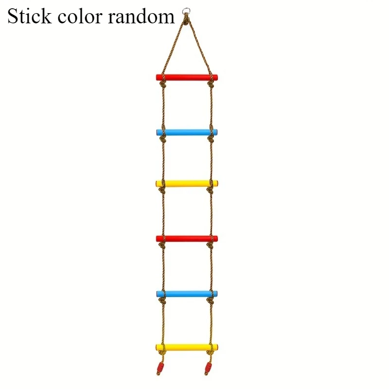Kinderklim Kindertouwladder Schommel, Buitenspel Speelgoed 5e verdieping Ladder Speeltuin Binnen Klimspeelgoed voor kinderen