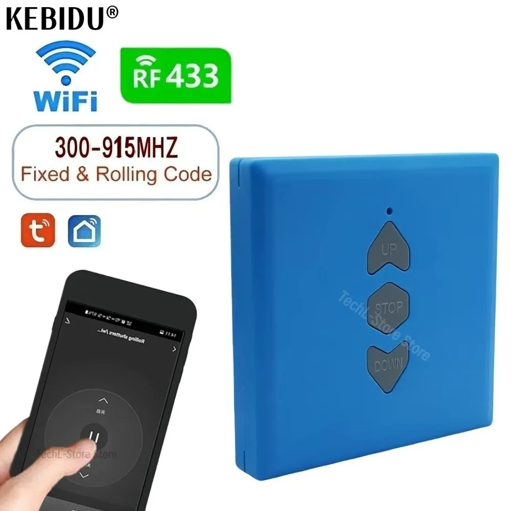 Tuya Wifi Universal Garage Remote Control Wireless RF 433MHz 868mhz 3 Buttons Controller For Intelligent Smart Life Devices