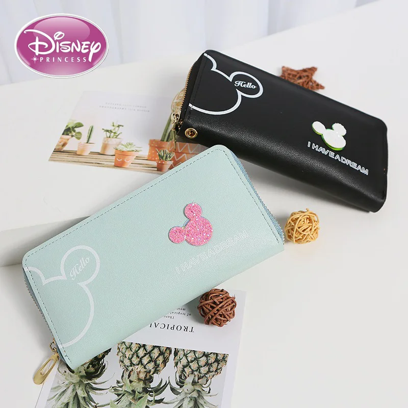 

Disney Women's Bags 2024 New Printed Small Fresh Coin Purses Fashionable Large and Small Wallets Multi-Layered Gift Small Bags