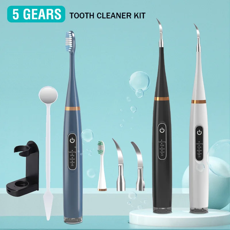 Portátil elétrico Sonic Dental Scaler, Limpador de dentes, Removedor de manchas de cálculo e tártaro, USB recarregável