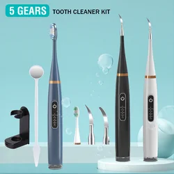 Portátil elétrico Sonic Dental Scaler, Limpador de dentes, Removedor de manchas de cálculo e tártaro, USB recarregável