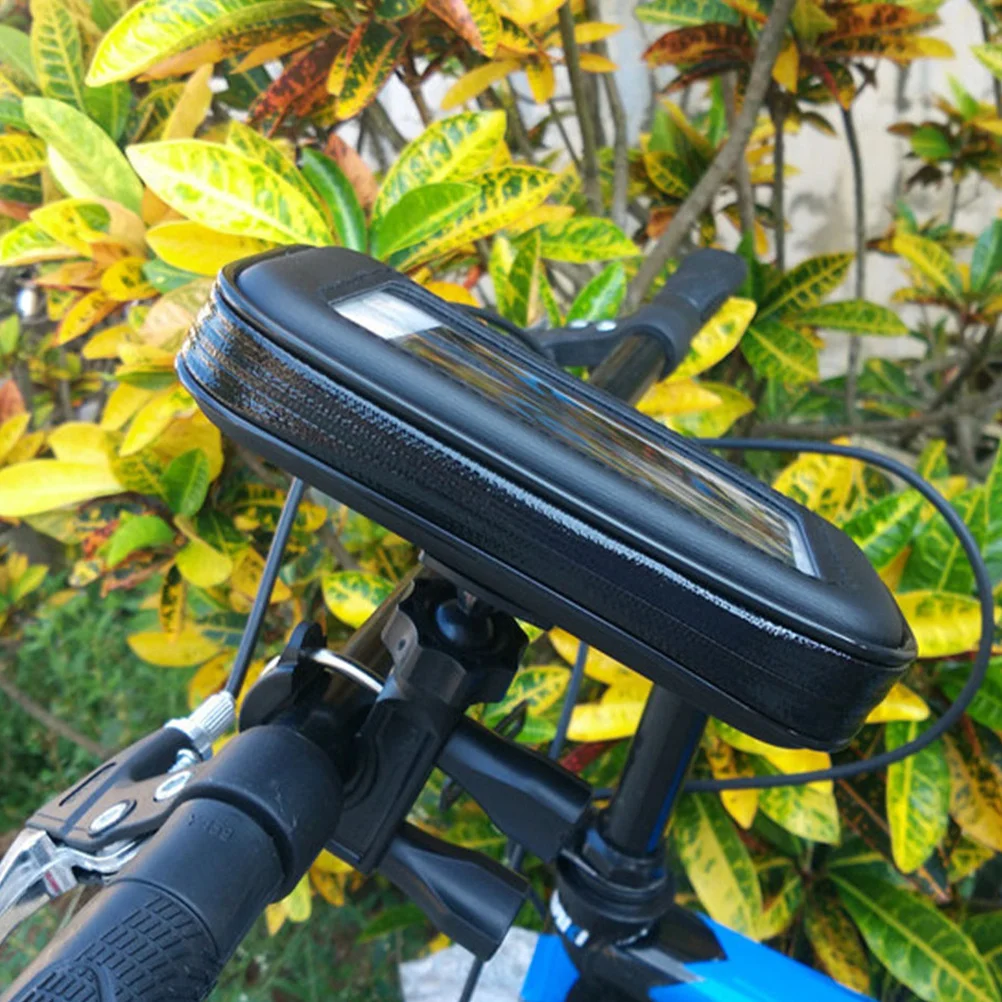 

Portable Bike Phone Holder Clear Phone Bag for Mountain Bikes Protects from Rain and Ensures Safety Riding Cellphone Bag