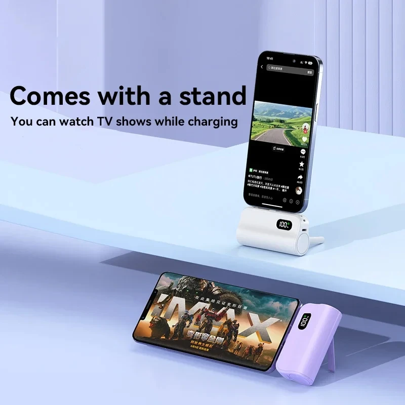 OnePlus Mini Power Bank 50000mAh 2-in-1 Large Capacity Digital Display Portable Fast Charging External Battery for Iphone Xiaomi image 5
