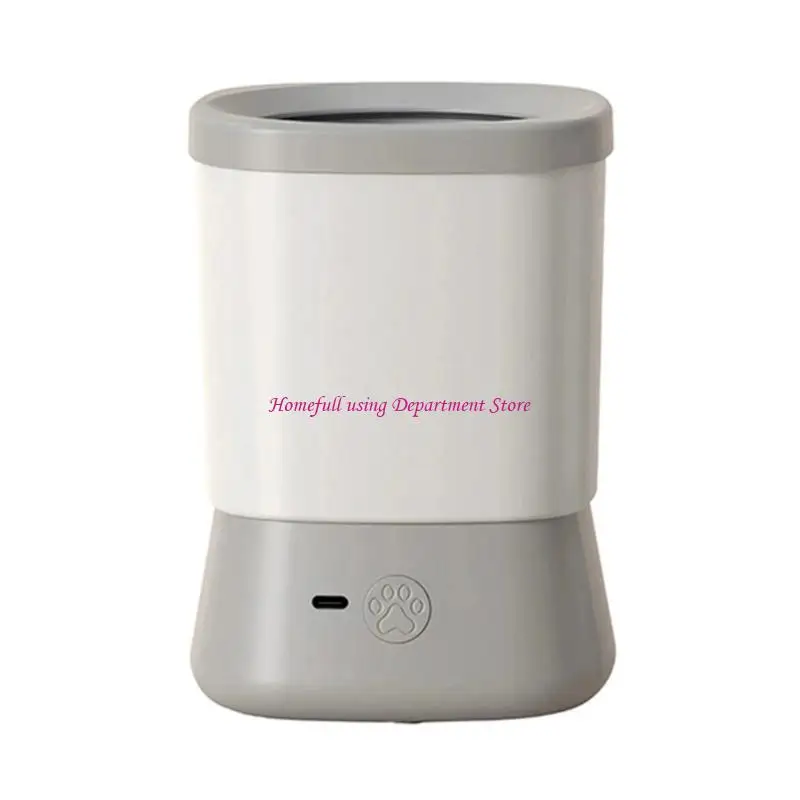  Automatic Pet Foot Cleaner Machine SlipProof Base Rotating Brush Dog Paws Washer