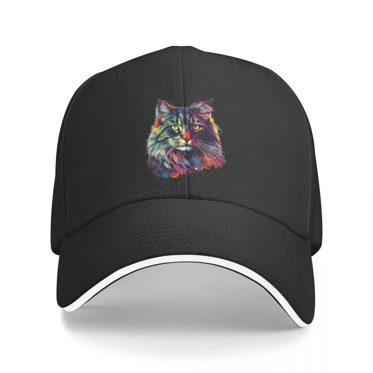 

New Norwegian forest cat Baseball Cap Beach sun hat Military Tactical Cap Hat Man Luxury Men Hat Women's