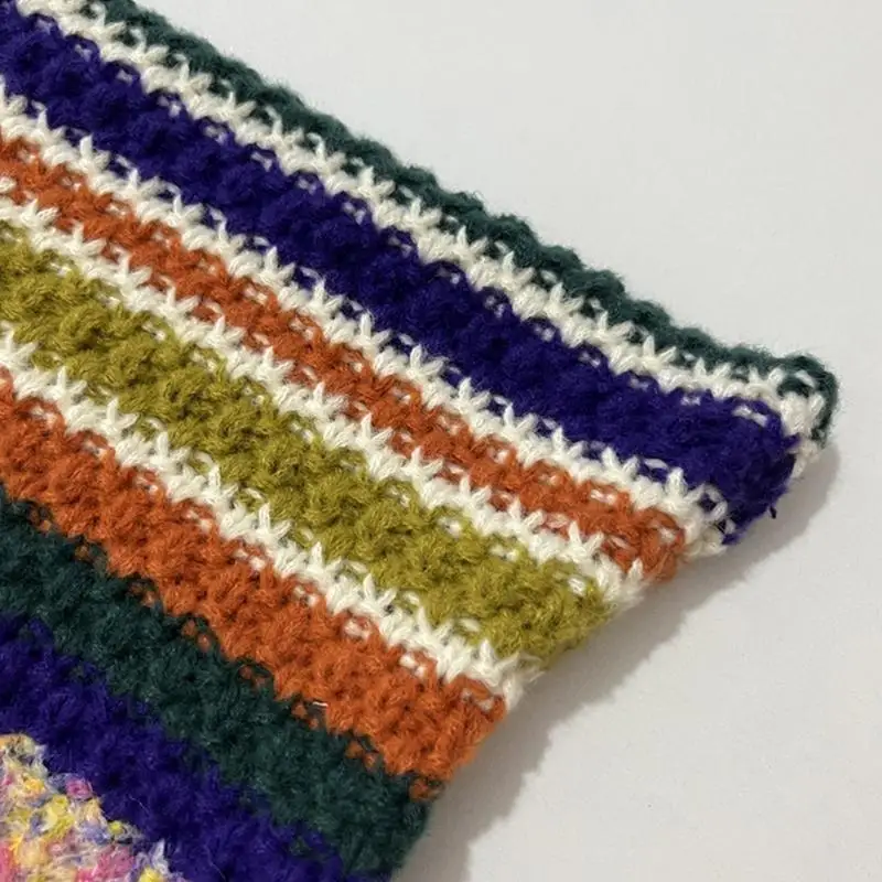 

652F Halloween Cosplay Party Hats Ear Hat Y2K Knitted Hats Headgear Handmade