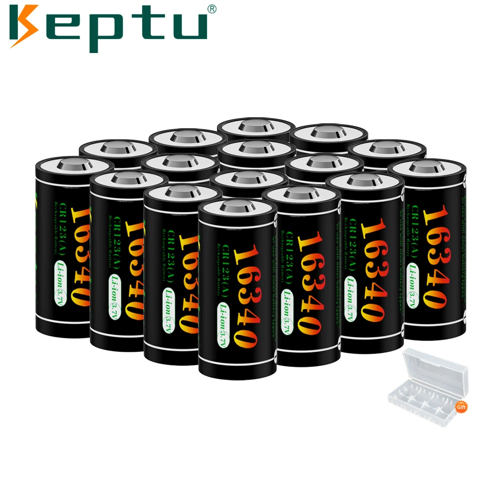 

3.7V Li-ion 16340 Batteries 700mAh CR123A Rechargeable Battery for LED Flashlight Travel Wall Charger 16340 CR123A 16350 Battery