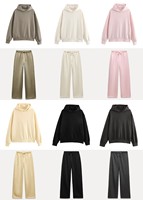2024 Autumn/Winter new TRAF women's multi-color selection classic simple all-in-one hooded loose long-sleeved hoodie sweatpants