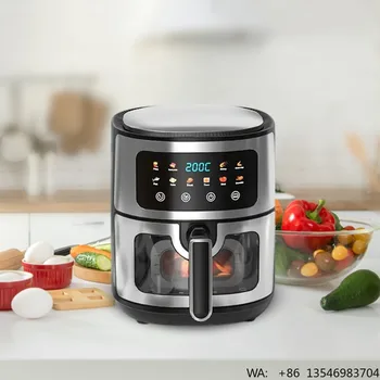 10L Smart Visual Air Fryer Electric Digital Deep Air Fryer Commercial Household Smart 10L…
