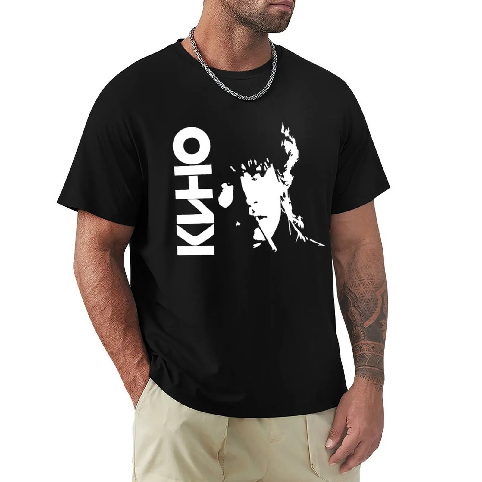 

Vintage Photograp Viktor Tsoi Rock Musician Russia Cinema Gift Long Sleeve Awesome For Music Fan T-Shirt