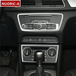 Stainless Steel Center Console Air Conditioner CD Frame Decoration Cover Trim For Audi Q3 2012-2016 Car Styling Interior