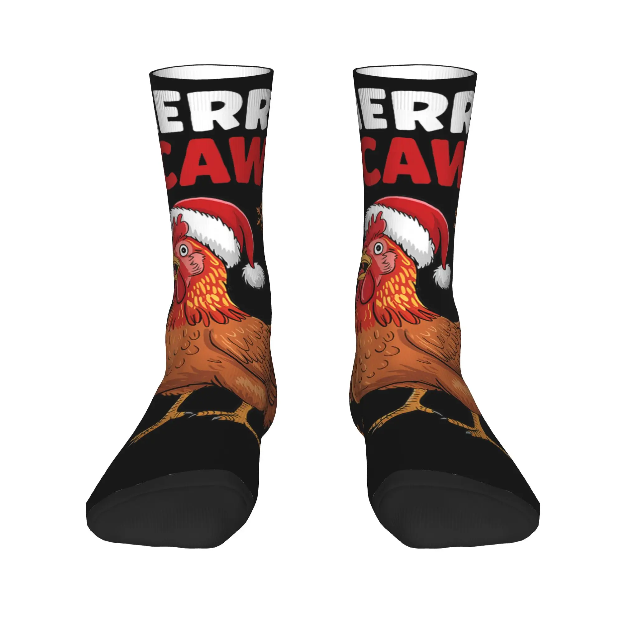 عيد ميلاد سعيد F Caw F مضحك سانتا الدجاج الجوارب القوطية جوارب زوجين الدافئة لينة سكيت الجوارب الخريف عدم الانزلاق الجوارب