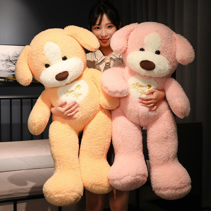 

90cm Cute Big Size Dog Plush Toy Kawaii Soft Stuffed Animal Puppy Pillow Plushie Doll Home Decoration for Kids Brithday Gifts