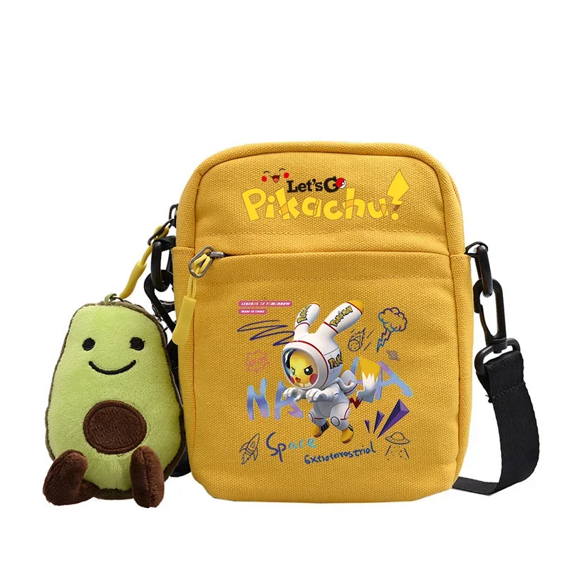 Pokemon borsa a tracolla Pikachu Gengar Crossbody Avocado zainetto ragazza ragazzo cartone animato stampato borsa Messager borsa regalo di