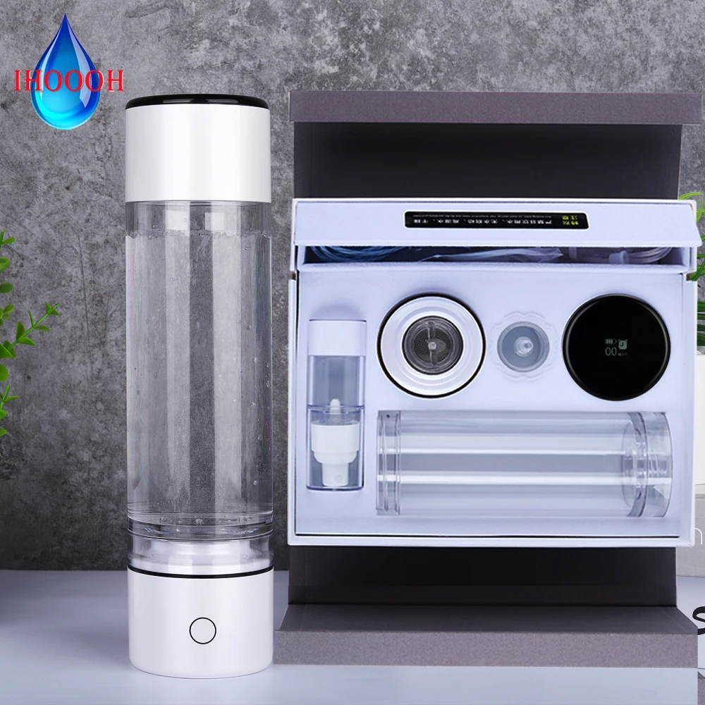 IHOOOH MRETOH Low Frequency 7.8Hz Nano Hydrogen Water Generator Bottle Rich hydrogen Water Bottle Anti Aging Smart Water Cup