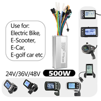 Display with Brushless Controller For Electric Bicycle E-Car E-Scooter 36V 48V 500W E-bike Accessories Parts S830 124DX S886 GZ3
