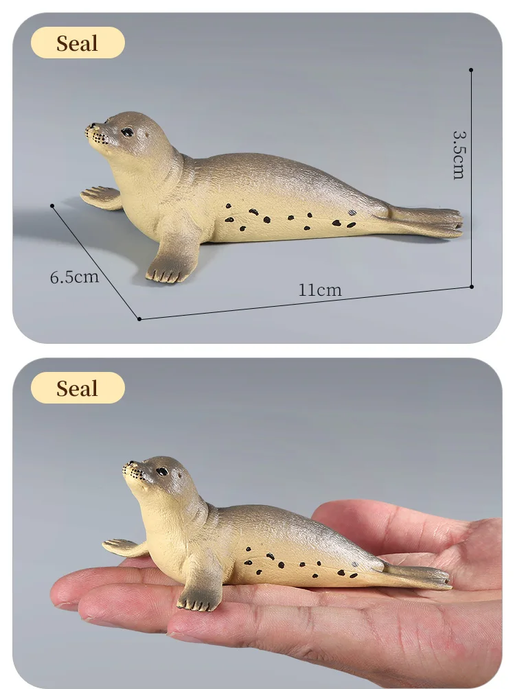 Simulations-Actionfiguren „Ozean, Meer, Leben, Tiere – Walross, Seekuh, Seelöwe, Lernspielzeug für Kinder, Marine-Modell-Kollektion – Detail 8