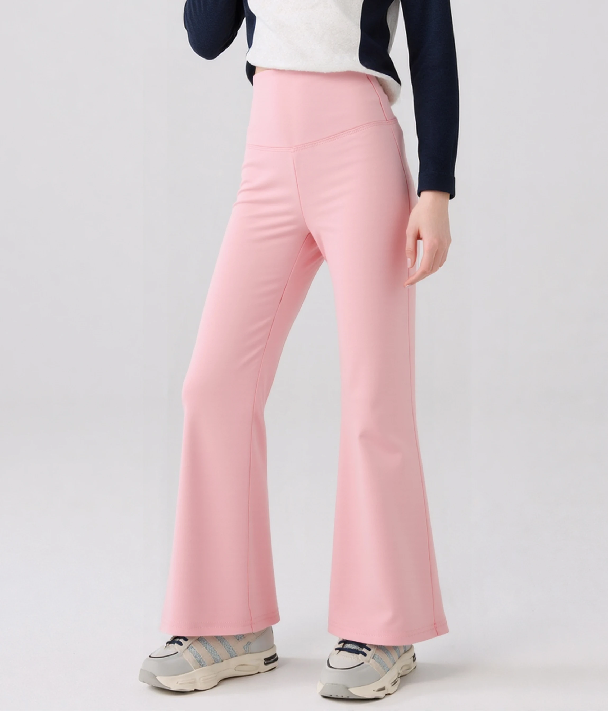 الفتيات متوهج السراويل عالية الخصر 2024 اليوغا طماق المراهقين تمتد حزام مطاط الاطفال ملابس رياضية السراويل الخريف الربيع #4