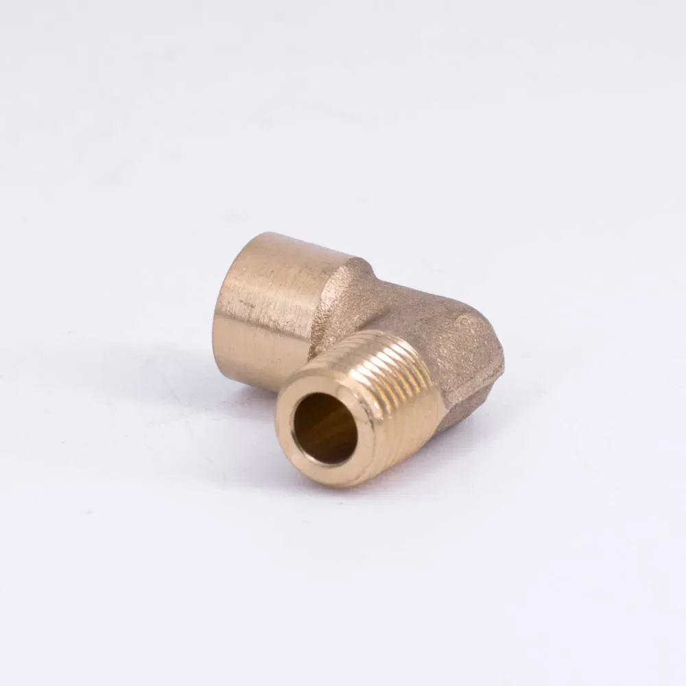 1/4" NPT Female To Male Elbow 90 Degre Brass Pipe Fitting Coupler Connector Water Gas Fuel