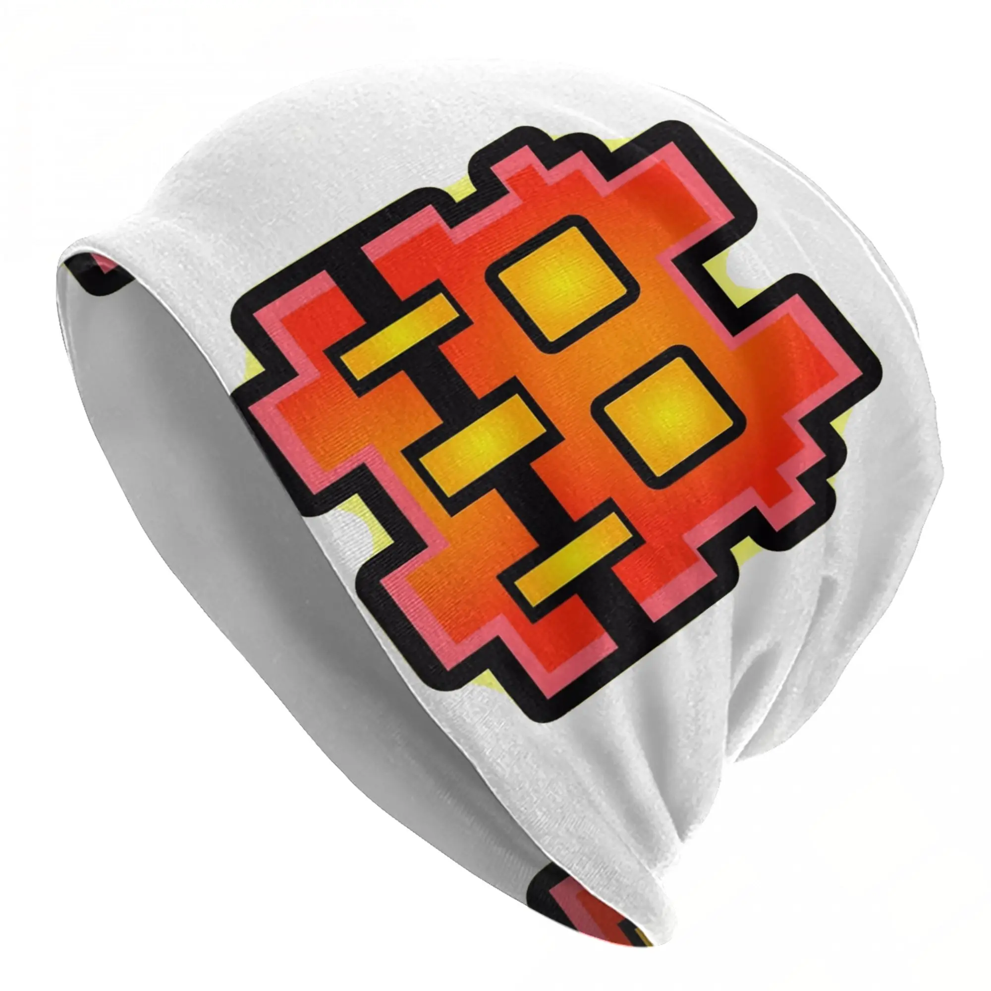 Geometry Cube Gaming Bonnet Hats Fashion Outdoor Dash Cube Game Skullies Beanies Hat Unisex Warm Thermal Elastic Cap