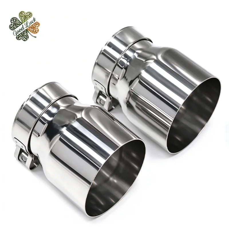 Embouts d'échappement en acier inoxydable M Logo 2 pièces pour BMW F87 M2 F80 M3 F82 F83 M4, embout d'échappement à branchement