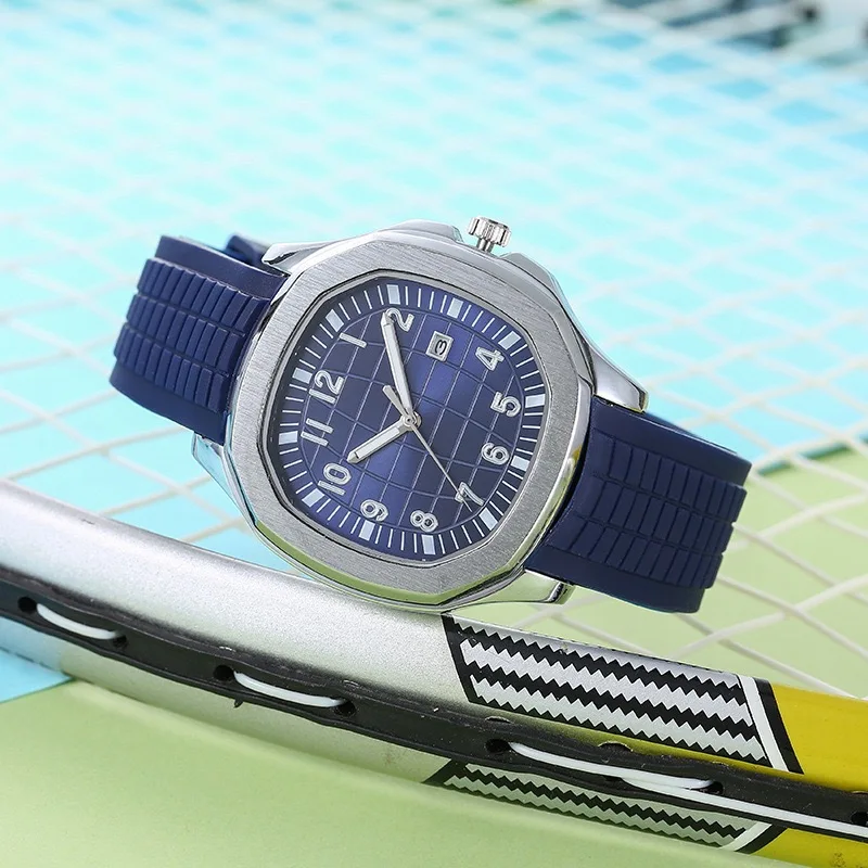 Luxury Men's Quartz Watch with Arabic Numerals Middle East Style Fashion Silicone Wristwatch Creative Sports Gift for Him