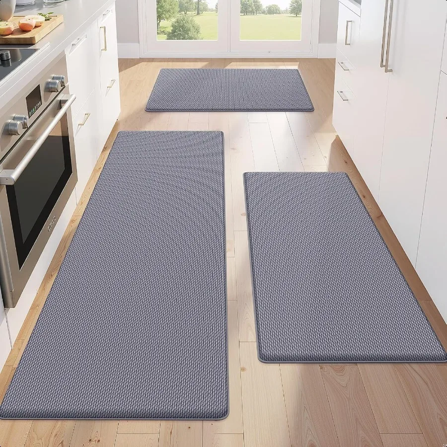 

Kitchen Mats for Floor3PCS Kitchen Rugs Non Slip Anti Fatigue for Kitchen Floor Waterproof Kitchen Sink Mat Cushioned Standing