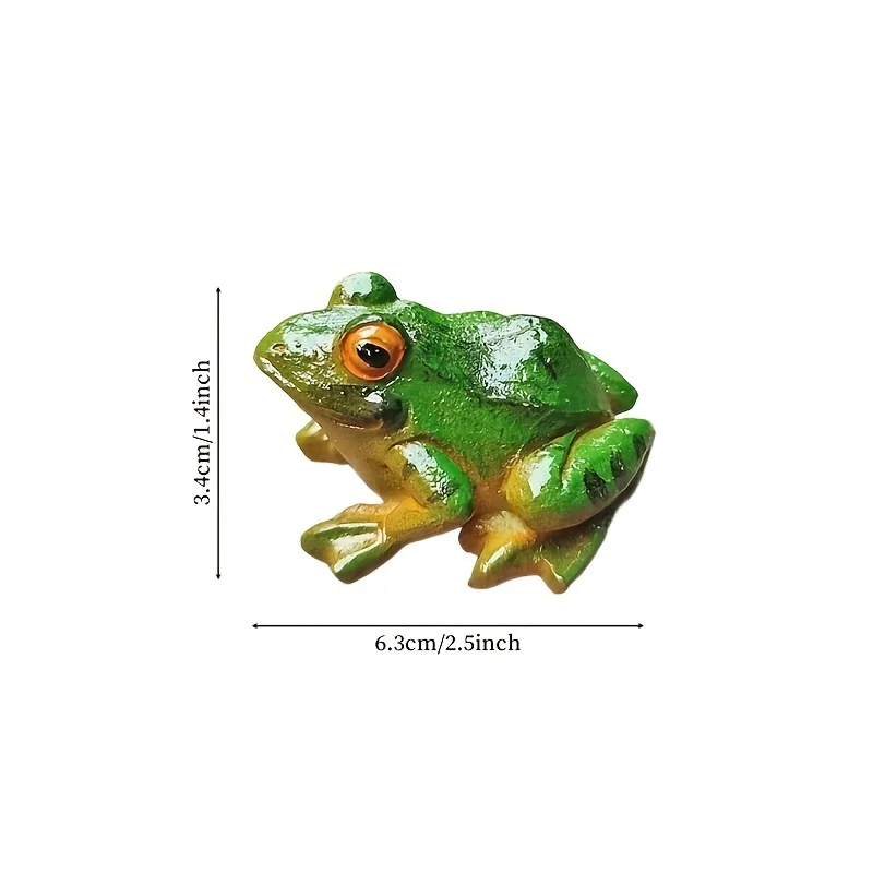 1pc/5pc Micro Landscape Simulation Frog Ornaments Gardening Bonsai Succulent Decorative Landscape Accessories Indoor And Outdoor