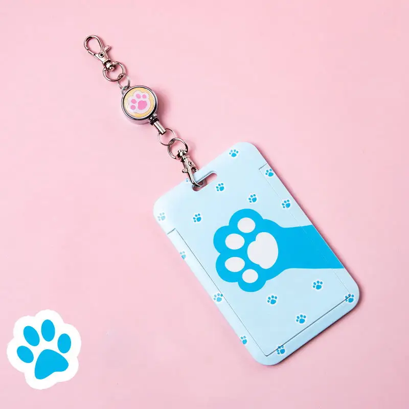 Cute Student Cartoon Claw Pattern Campus Meal Card Bus Card Set Work Card Traffic Access Card Set