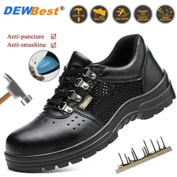 Mens All Season Indestructible Anti-slip Anti Stabbing Work Safety Shoes Smashproof Steel Toe Work Safety Boots