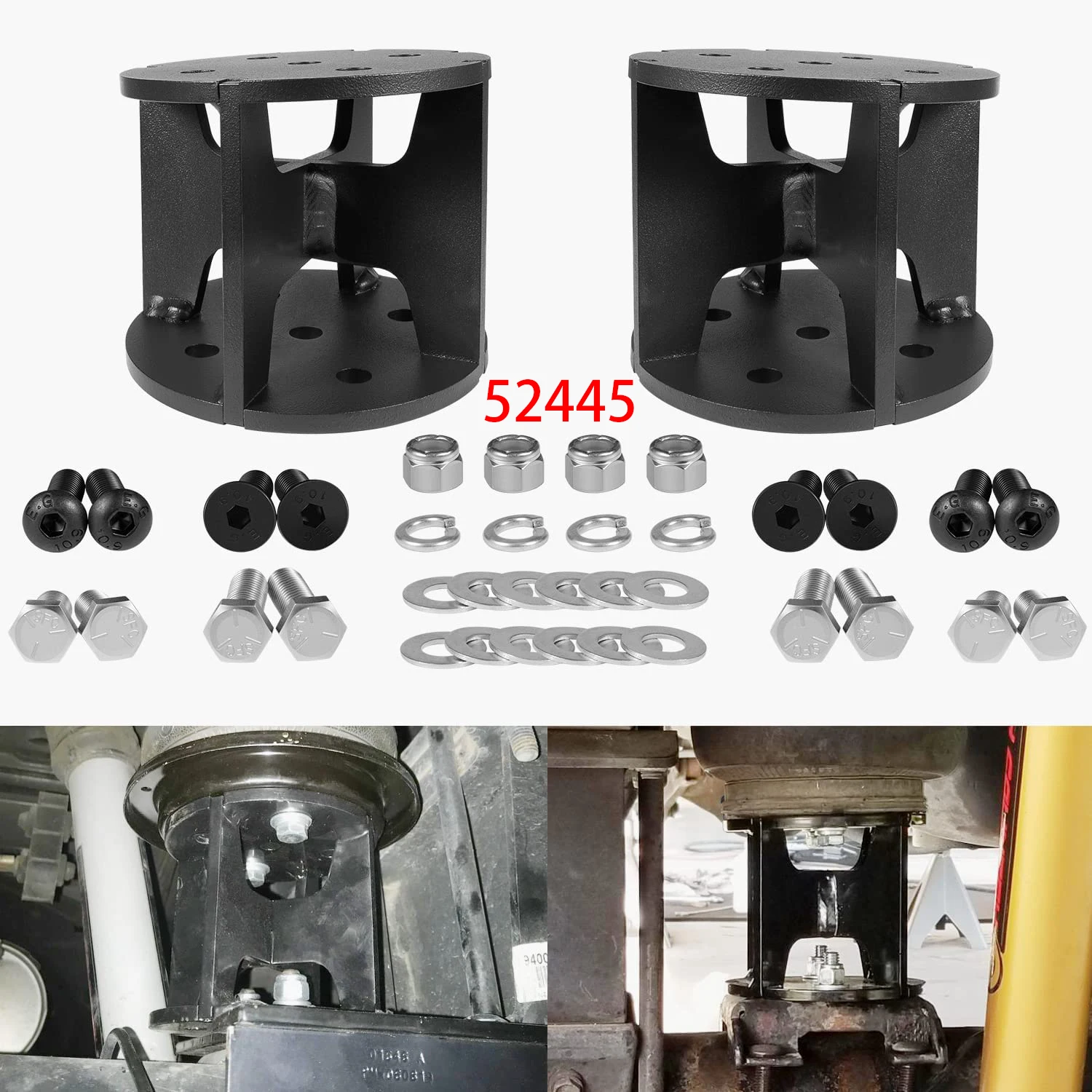 

TML 52445 Air Lift Spacers 4” Angled Compatible with Most Lift Kits Car Accessories