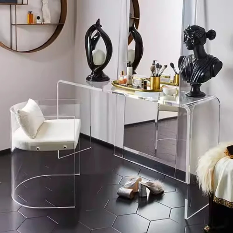 Nordic ins suspended dresser acrylic dressing table creative minimalist transparent desk designer desk