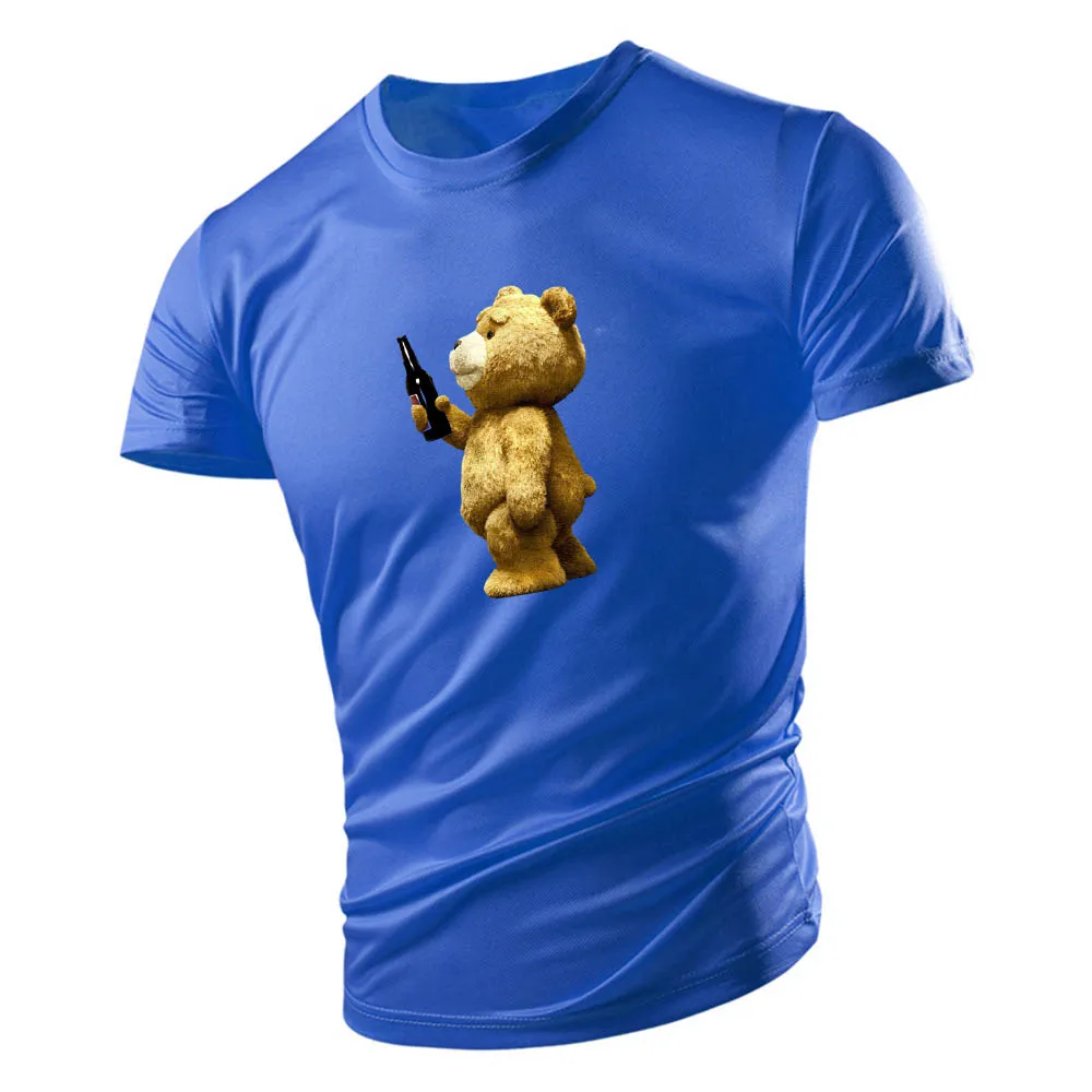 Oversize 2D Fun Print Adult Men's Short Sleeve T-Shirt Sporty Casual Wear Customizable Design Hand-Painted Option Available