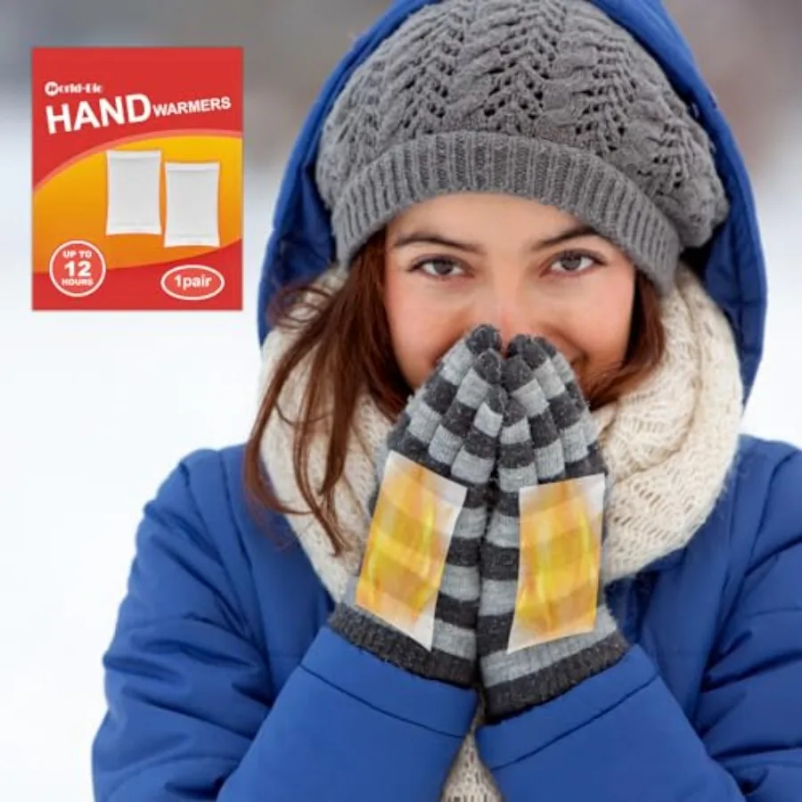 10/ Disposable Warm Pad - Long Lasting Safe Natural Odorless Air Activated - Up to 12 Hours of Heat - Glove and Pocket Camping