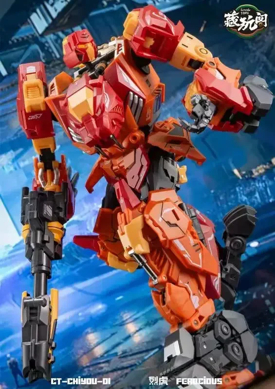 Hot CANG-TOYS 22cm ABS Predaking Fierce Tiger Titan Collector's Edition CT-01 Mechanical Animal Boy Toy