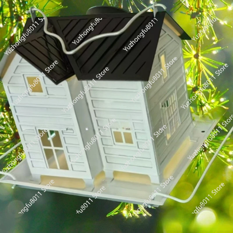 Outdoor Smart Solar Creative Bird Feeder Automatically Lights Up During The Day and Automatically Turns Off At Night