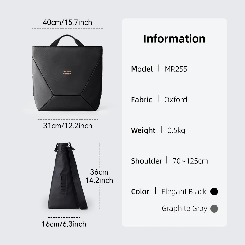 MARK RYDEN Tote Shoulder Bag, Multi-Carry Laptop Tote Bag for Work, Travel & Daily Commute