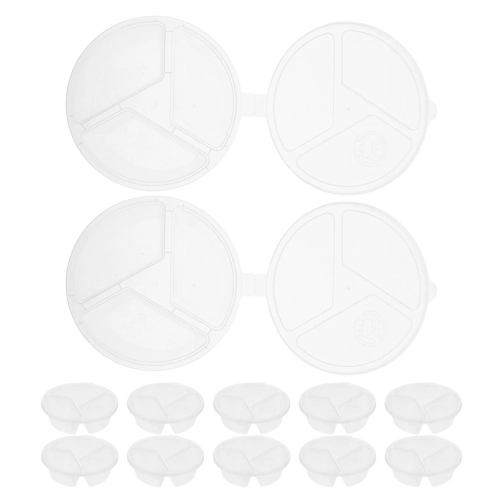 

50pcs Plastic Condiment Cups With Lids Reusable Small Sauce Dipping Containers For Vinegar Chili Oil Outdoor Picnic Travel Snack