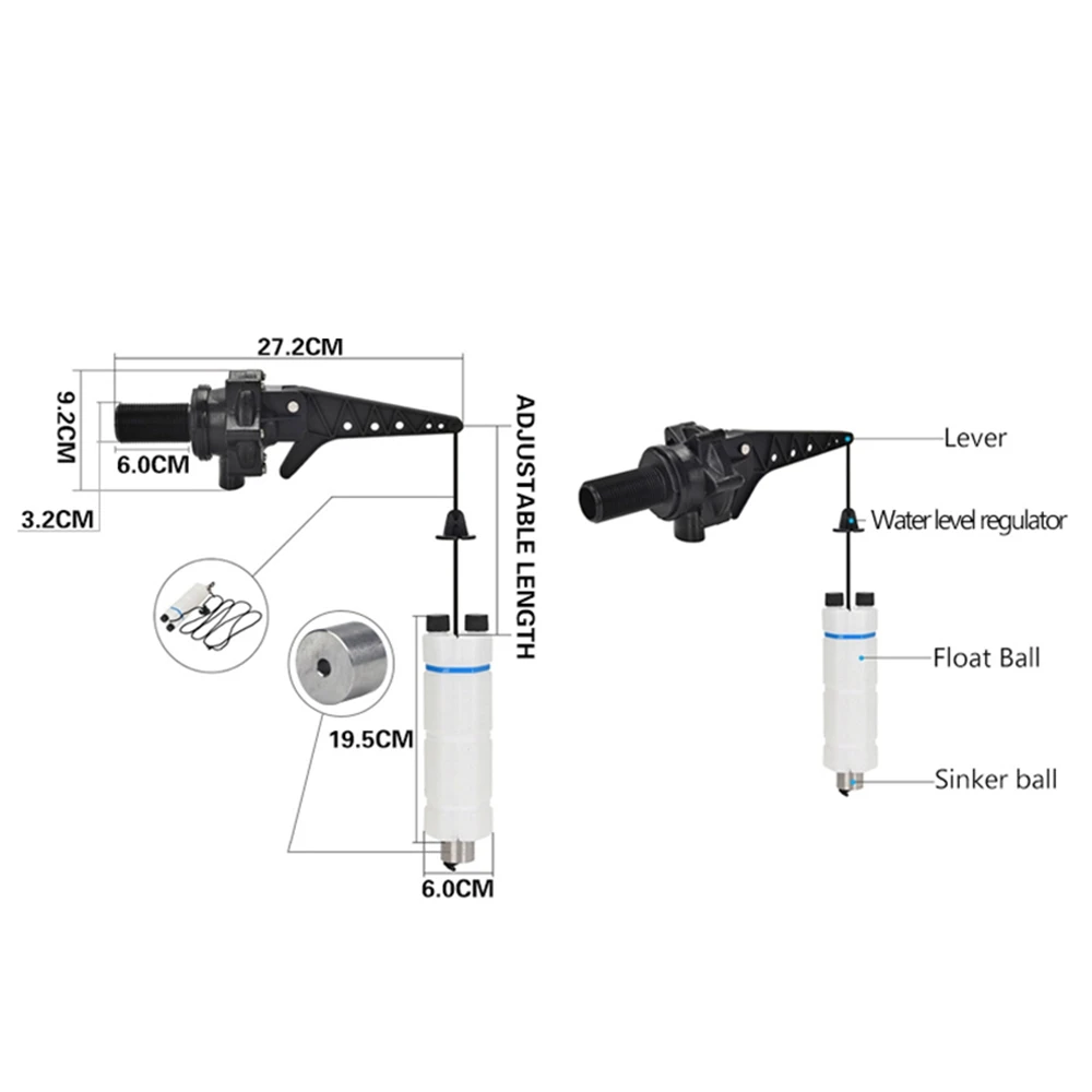 Water Tower Automatic Water Discharge and Stop Water High and Low Water Level Adjustment Water Pump Float Valve(DN25)