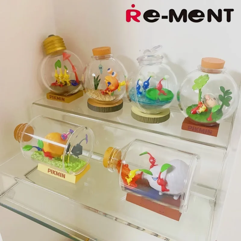 Re-Ment Pikmin Terrarium Collection Blind Box - Mini figure anime Caramelle Giocattoli in stock Regali per bambini Action figure da collezione