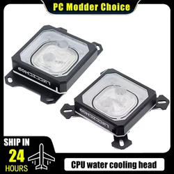 FREEZEMOD Computer CPU Water Block 5V ARGB SYNC, Aurora Diffusion Light Effect, PMMA Cover+ Aluminum Frame INTEL-PK5E / AMD-PK5E