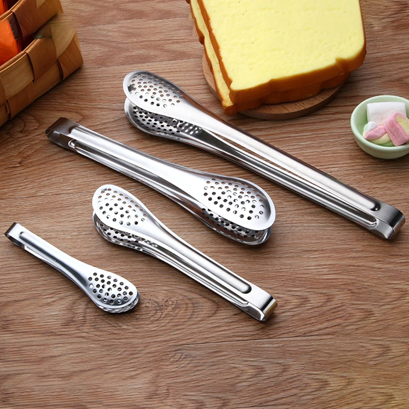 Barbecue Tongs Stainless Steel Steak Clip Bbq Tong Multipurpose And Practical Easy To Clean Kitchen Metal Tong Clip For BBQ