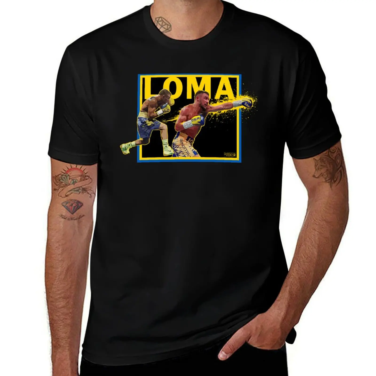 Vasiliy Lomachenko Artwork by shunsukevisuals T-Shirt custom shirt for a boy summer tops t shirt for men