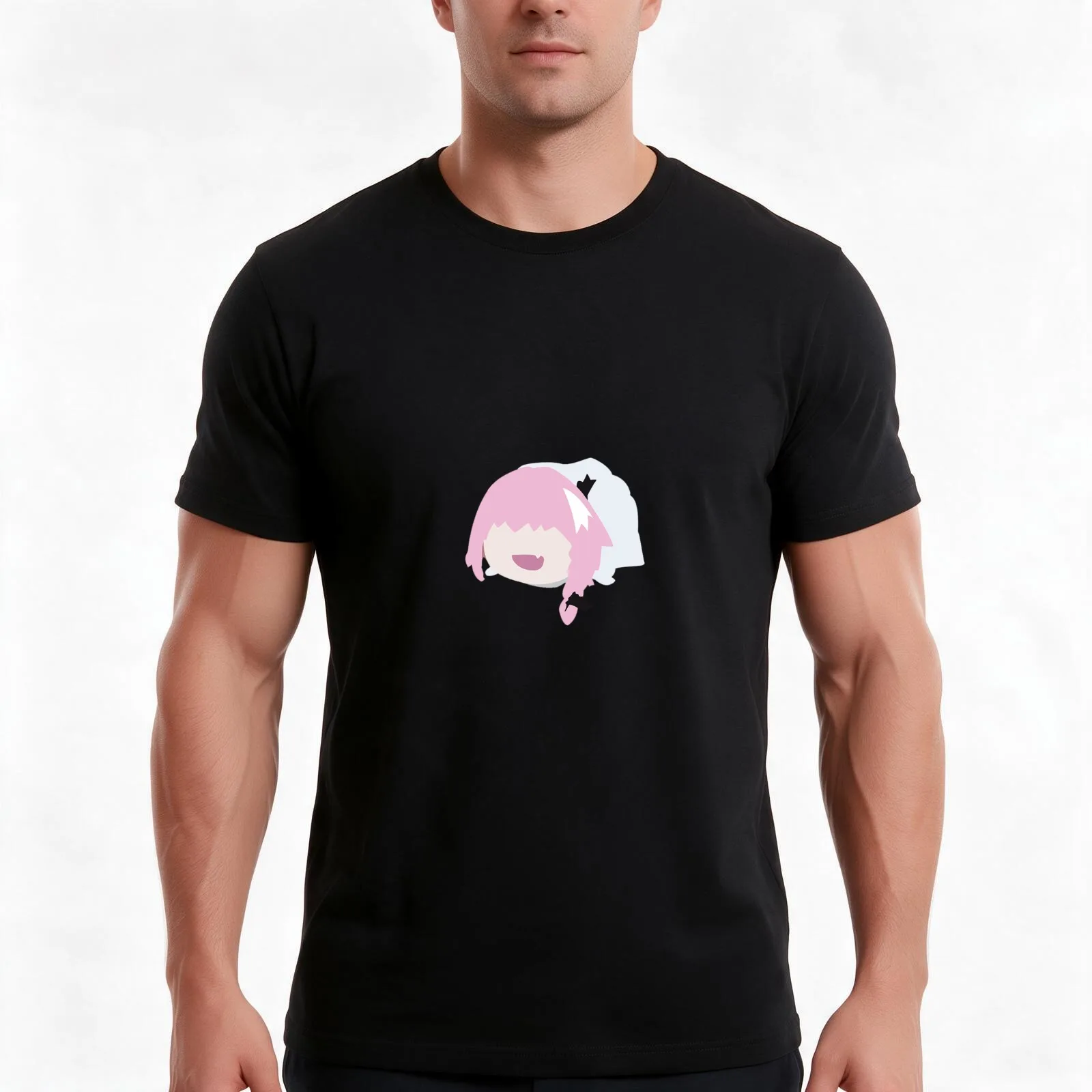 astolfo bean plushie T-Shirt Summer Casual Cotton Tee Oversized Streetwear Tops Vintage Graphic Print Loose Fit Short Sleeve