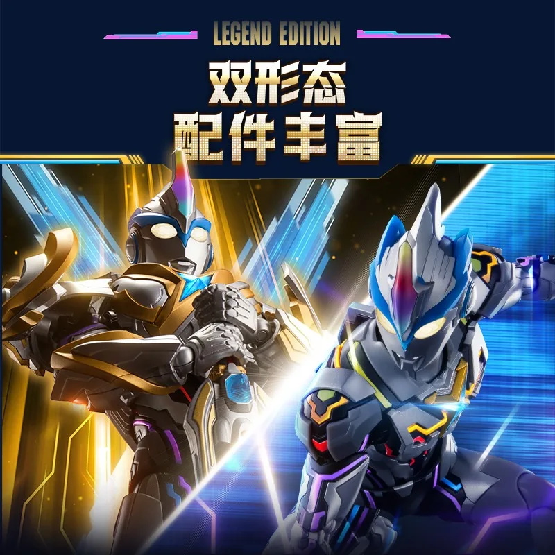 Nieuw op voorraad BLOKEES Ultraman Legend Edition X Transcendence Warrior Medal Boy Assembly Model Verrassingscadeau