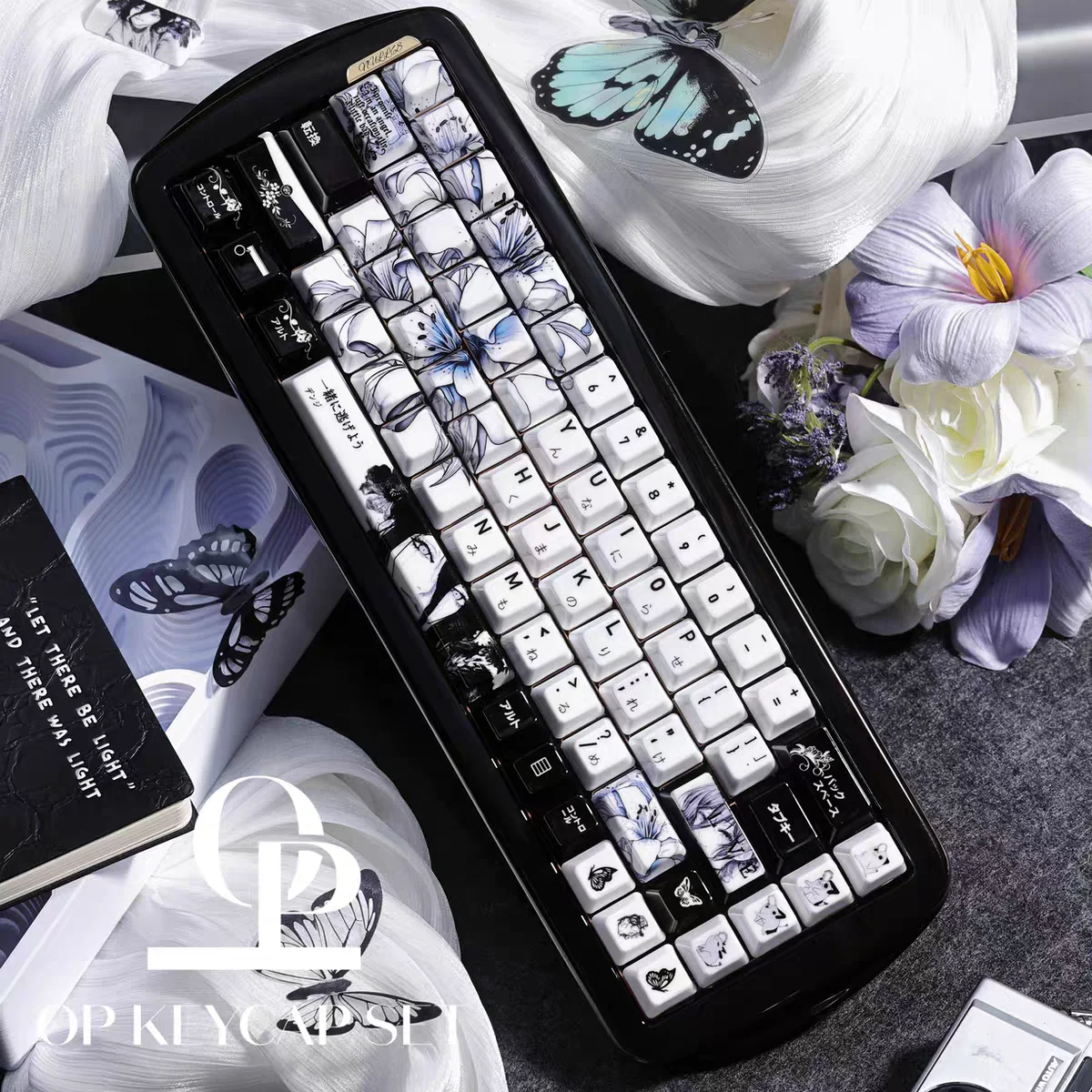 NEW REZE Ceramics Theme Keycaps Set Cherry Profile Keyboard Caps Custom Key Caps for Mechanical Keyboard Accessories Gift 122key