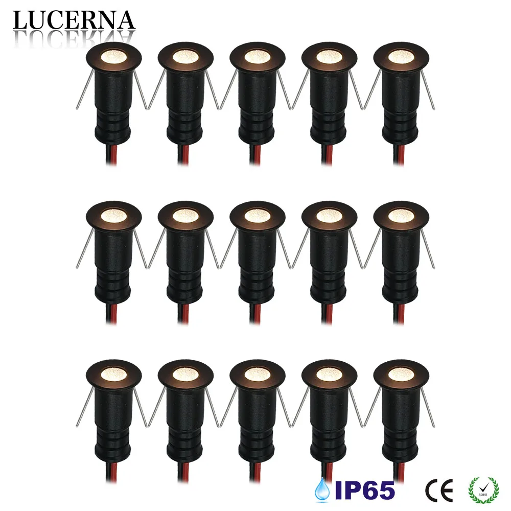 LED 12V Spotlight Super Mini Spot 0.5W Dimmable Down Lights Recessed Ceiling Spot Light IP65 Car KTV Bar Bedroom Stair Spot Lamp