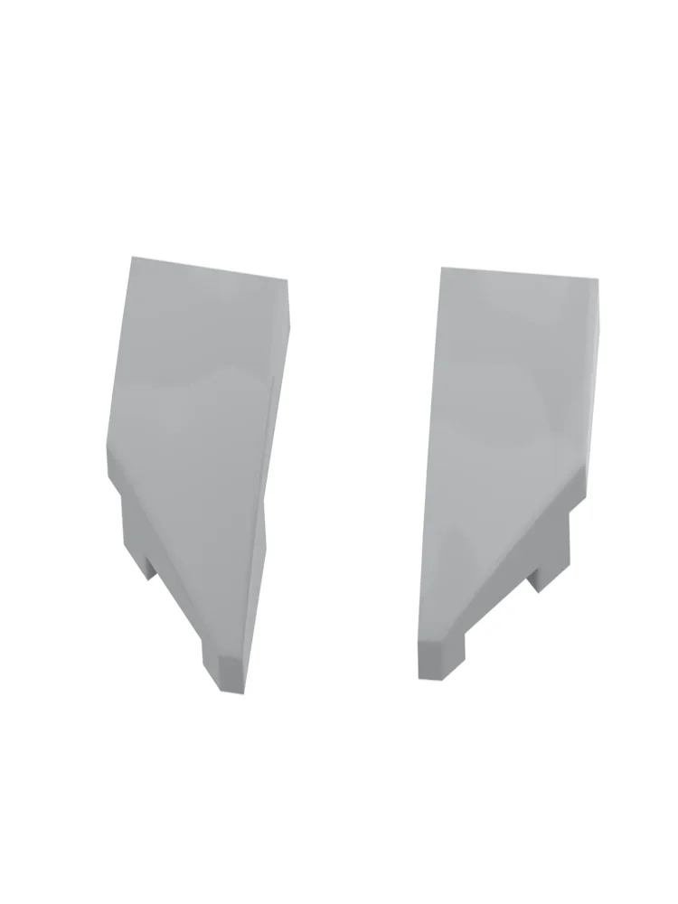 Pièces MOC cale 2x1x 2/3 gauche droite 29120 29119, blocs de construction en briques, accessoire Compatible avec les jouets classiques, 10 pièces