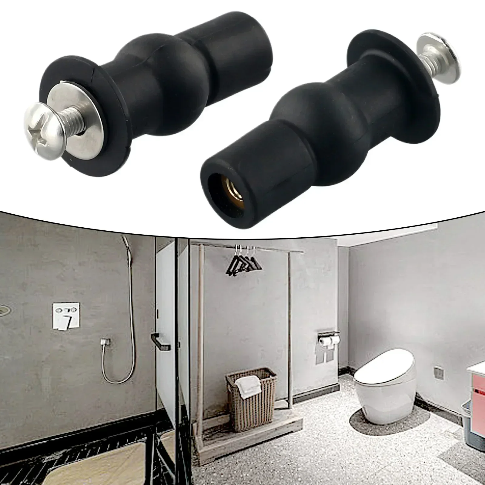 Bisagras de tornillo de alta calidad, tapón de goma, arandelas antioxidantes, fijaciones de tuercas, accesorios de orificio ciego para WC, suministros de baño